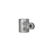 Uni-Fit galvanised steel one way ring with two grub screws and single bolt lug for handrail posts