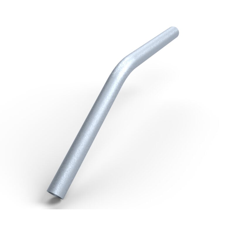 Uni‑Fit 25NB 300x300mm angled pipe bend render viewed from diagonal perspective