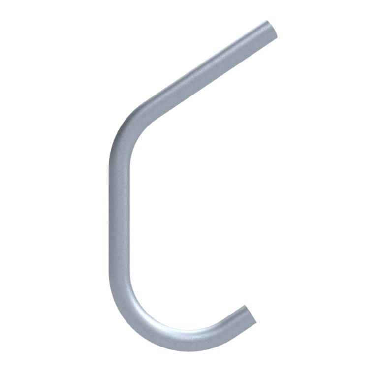 Uni‑Fit bottom closure bend with upward-facing pipe angle in rendered view