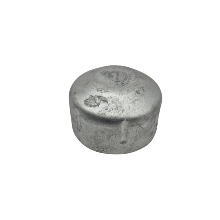 Uni-Fit galvanised steel round knock-on pipe end cap for handrail posts