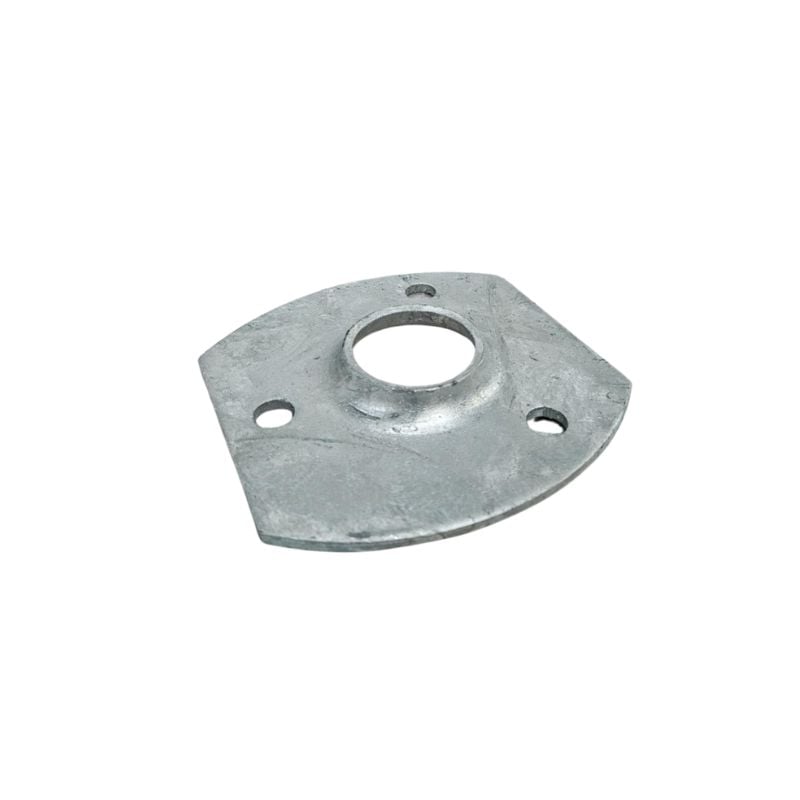 Round pipe flange with circular base and evenly spaced bolt holes, shown on white background for Uni-Fit.