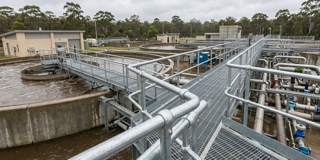 Compliant Handrail Solutions for Water Treatment Plants