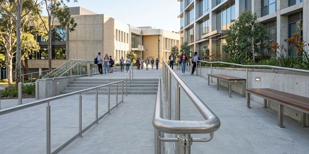 Compliant Handrail Systems for Universities and TAFE Facilities