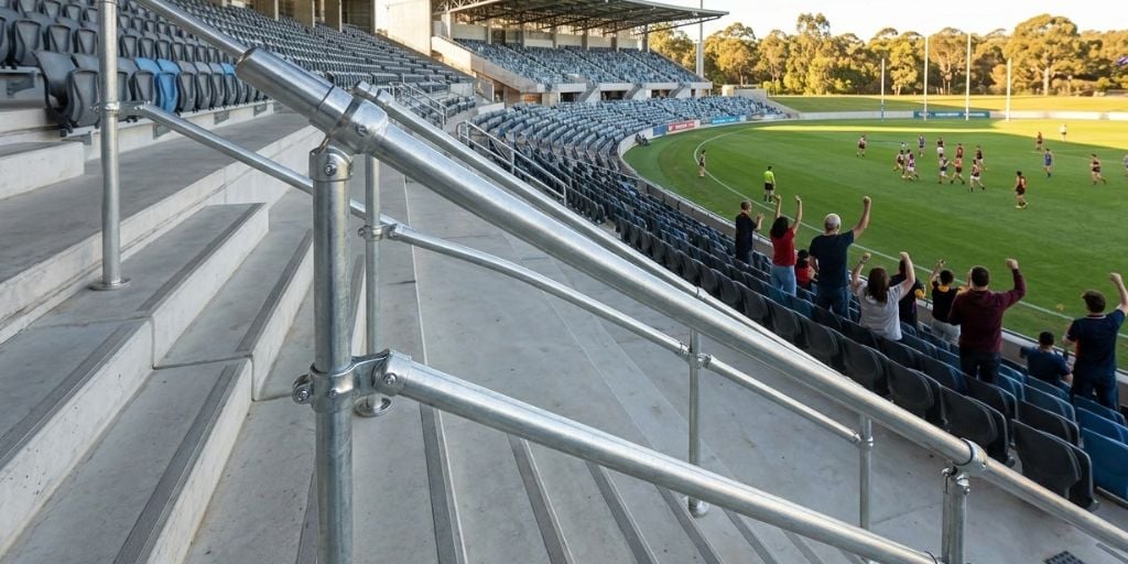 Handrail Systems for Sports Facilities and Gymnasiums